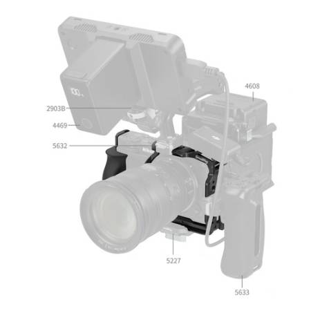 SmallRig 5904 - klatka z zaciskiem kablowym do Nikon ZR - przykład użycia